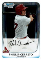 2011 Bowman Chrome Prospects #BCP49 Phillip Cerreto