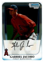 2011 Bowman Chrome Prospects #BCP54 Gabriel Jacobo