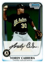 2011 Bowman Chrome Prospects #BCP97 Yordy Cabrera
