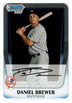 2011 Bowman Chrome Prospects #BCP157 Daniel Brewer