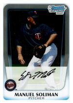 2011 Bowman Chrome Prospects #BCP199 Manuel Soliman