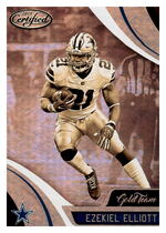 2018 Panini Certified Gold Team #5 Ezekiel Elliott