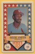 1983 Other Perma-Graphics Credit Cards All-Stars #8317 Ozzie Smith