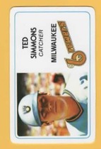 1981 Other Perma-Graphics Super Star Credit Cards #17 Ted Simmons