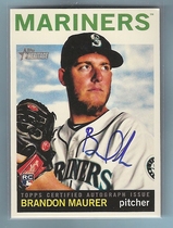2013 Topps Heritage Real One Autographs #BM Brandon Maurer