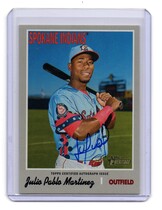 2019 Topps Heritage Minor League Real One Autos #ROA-JPM Julio Pablo Martinez