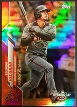 2020 Topps Opening Day Red Foil Target #95 Eduardo Escobar