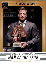 2018 Donruss Walter Payton NFL Man of the Year #WP-1 J.J. Watt