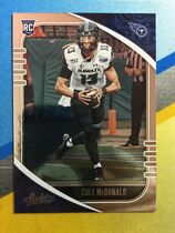 2020 Panini Absolute (Retail - RCs Foil only) #120 Cole Mcdonald