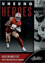2020 Panini Absolute Unsung Heroes #7 Raheem Mostert