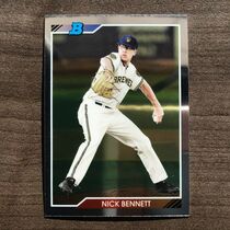 2020 Bowman Heritage Chrome Prospects #92CP-NB Nick Bennett