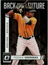 2016 Donruss Optic Back to the Future #BF4 Yoenis Cespedes
