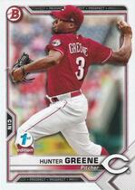 2021 Bowman 1st Edition #BFE-127 Hunter Greene