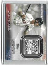 2021 Topps 70th Anniversary Logo Patch Manufactured Series 2 #T70P-CY Carl Yastrzemski