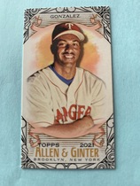 2021 Topps Allen & Ginter Mini Black Border #162 Juan Gonzalez