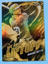 2021 Topps Fire We Have Liftoff Gold Minted #WHL-8 Mookie Betts
