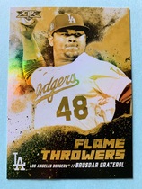 2021 Topps Fire Flame Throwers Gold Minted #FT-15 Brusdar Graterol