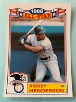 1989 Topps Glossy All Stars #7 Rickey Henderson
