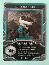2021 Upper Deck MVP Mascot Gaming Cards Sparkle #M-23 S.J. Sharkie