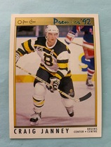1991 O-Pee-Chee OPC Premier #93 Craig Janney