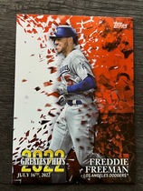 2023 Topps 2022 Greatest Hits #22GH-8 Freddie Freeman