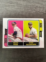 2023 Topps Heritage Then and Now #TAN-9 Nolan Ryan|Sandy Alcantara