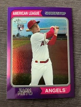 2023 Topps Heritage High Number Chrome Hot Box Refractor #700 Zach Neto