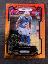 2023 Panini Prizm Orange Ice Prizm #354 Tuli Tuipulotu