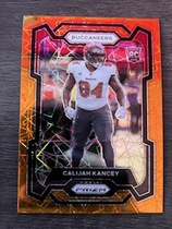 2023 Panini Prizm Orange Ice Prizm #393 Calijah Kancey