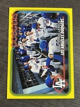2024 Topps Yellow #183 Los Angeles Dodgers