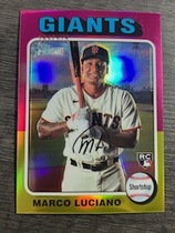 2024 Topps Heritage Chrome Refractor #391 Marco Luciano