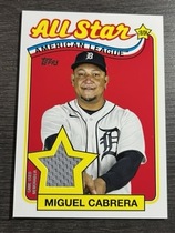 2024 Topps 1989 Topps All Star Relics #89ASR-MC Miguel Cabrera