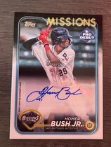 2024 Topps Pro Debut Autos #PD-65 Homer Bush Jr.