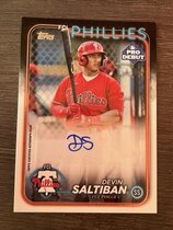 2024 Topps Pro Debut Autos #PD-179 Devin Saltiban