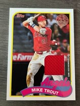 2024 Topps Update 1989 Topps Relics #89RU-MT Mike Trout