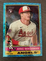 2025 Topps Heritage Chrome Light Blue Sparkle Refractor #260 Eric Wagaman