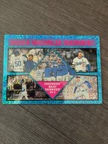 2025 Topps Heritage Chrome Light Blue Sparkle Refractor #462 World Series Champions Los Angeles Dodgers
