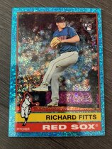 2025 Topps Heritage Chrome Light Blue Sparkle Refractor #471 Richard Fitts