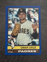 2025 Topps Heritage High Number Dark Blue Bordered #516 Omar Cruz