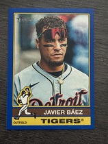 2025 Topps Heritage High Number Dark Blue Bordered #542 Javier Baez