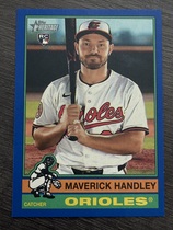2025 Topps Heritage High Number Dark Blue Bordered #582 Maverick Handley