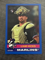 2025 Topps Heritage High Number Dark Blue Bordered #640 Liam Hicks