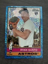2025 Topps Heritage High Number Chrome Light Blue Sparkle Refractor #511 Ryan Gusto
