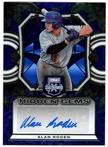 2023 Panini Elite Extra Edition Hidden Gems Signatures Blue #HG-ARD Alan Roden