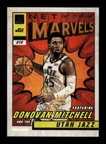 2021 Donruss Net Marvels (White Press Proof Text) #3 Donovan Mitchell