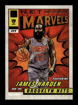 2021 Donruss Net Marvels (White Press Proof Text) #13 James Harden