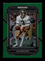 2023 Panini Prizm Draft Picks Green Prizm #54 Joe Montana