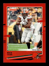 2020 Donruss Press Proof Red #72 Nick Chubb