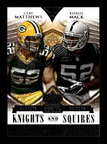 2014 Panini Crown Royale Knights and and Squires #KS16 Clay Matthews|Khalil Mack