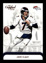 2017 Donruss Certified Cuts Heritage Collection #8 John Elway